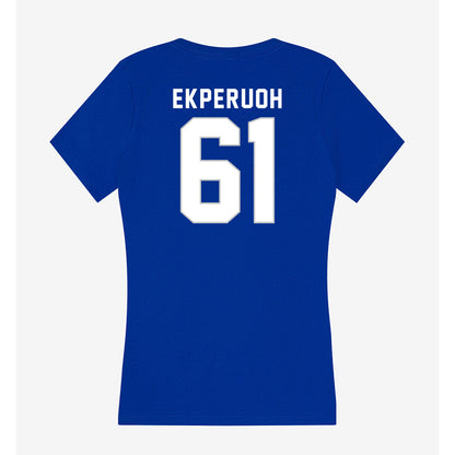 Kentucky - NCAA Football : Jason Ekperuoh - Women's V-Neck T-Shirt-1