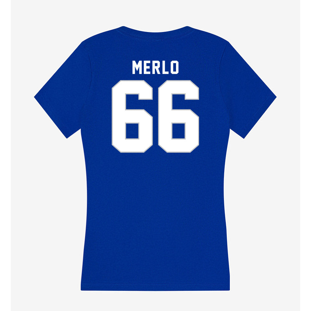 Kentucky - NCAA Football : Tino Merlo - Women's V-Neck T-Shirt-1