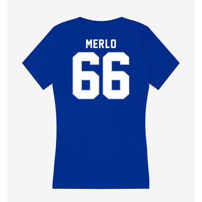 Kentucky - NCAA Football : Tino Merlo - Women's V-Neck T-Shirt-1