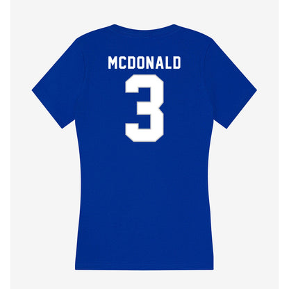 Kentucky - NCAA Women's Basketball : Emily McDonald - Women's V-Neck T-Shirt-1