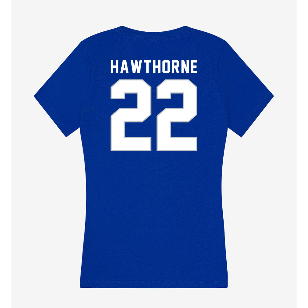 Kentucky - NCAA Men's Basketball : Braydon Hawthorne - Women's V-Neck T-Shirt-1