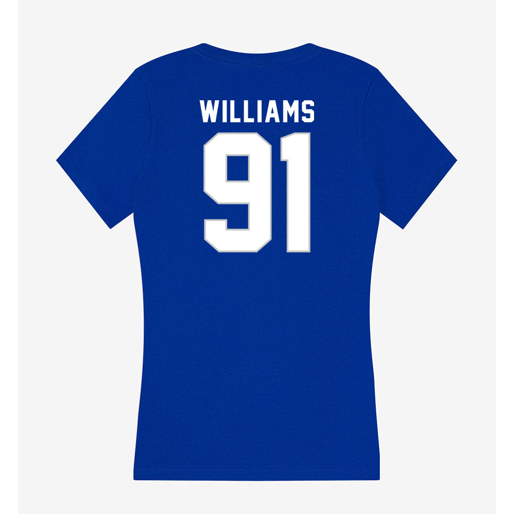 Kentucky - NCAA Football : Jaden Williams - Women's V-Neck T-Shirt-1