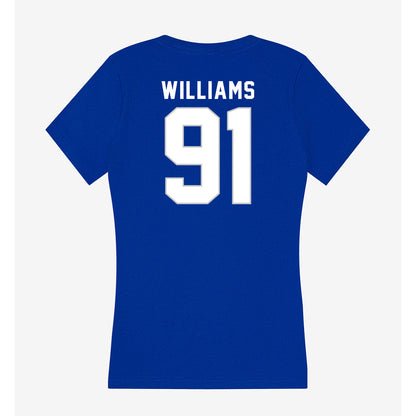 Kentucky - NCAA Football : Jaden Williams - Women's V-Neck T-Shirt-1