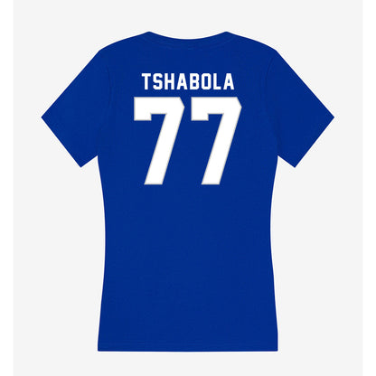 Kentucky - NCAA Football : Tegra Tshabola - Women's V-Neck T-Shirt-1