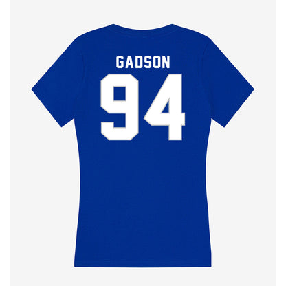 Kentucky - NCAA Football : Tavion Gadson - Women's V-Neck T-Shirt-1