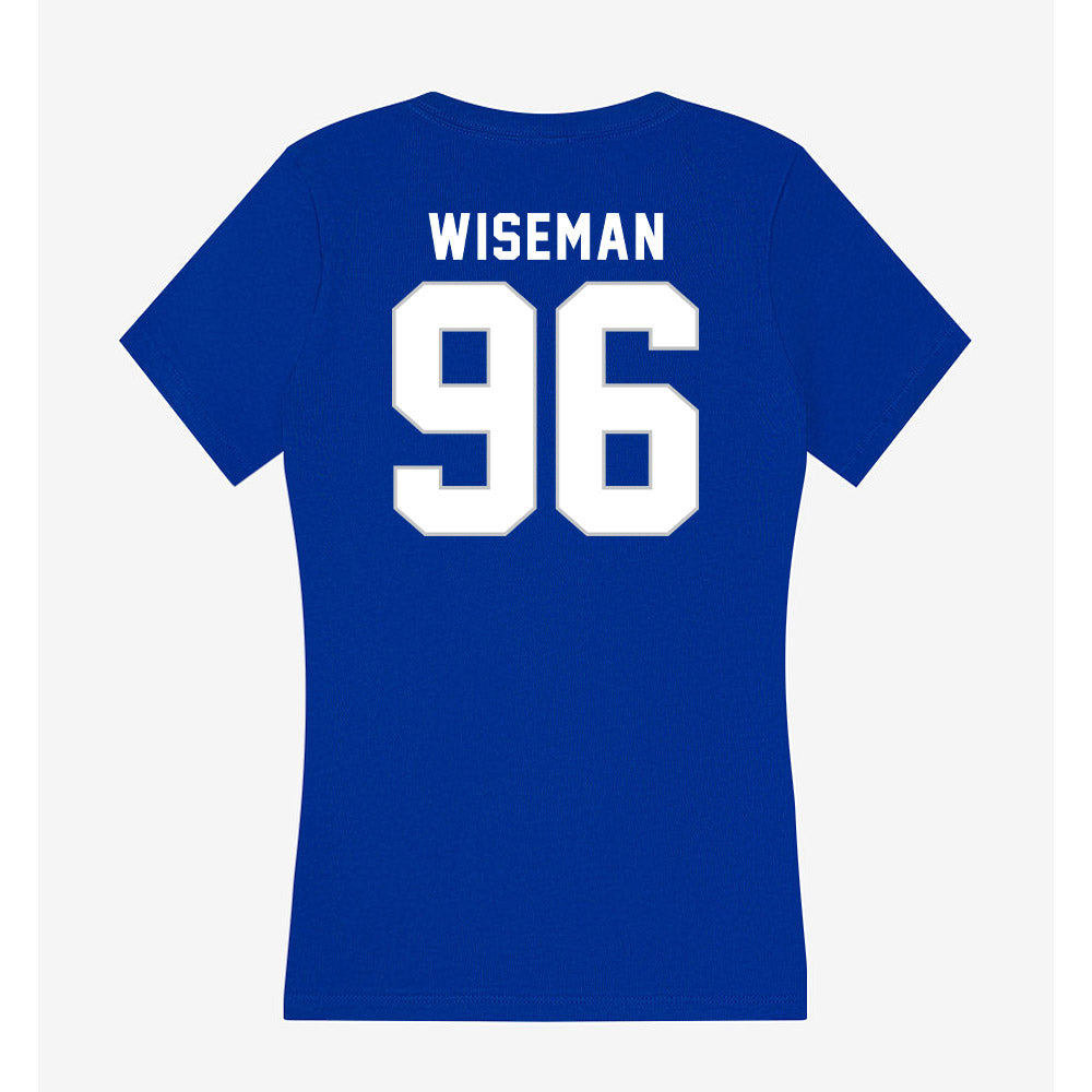 Kentucky - NCAA Football : Dominic Wiseman - Women's V-Neck T-Shirt-1