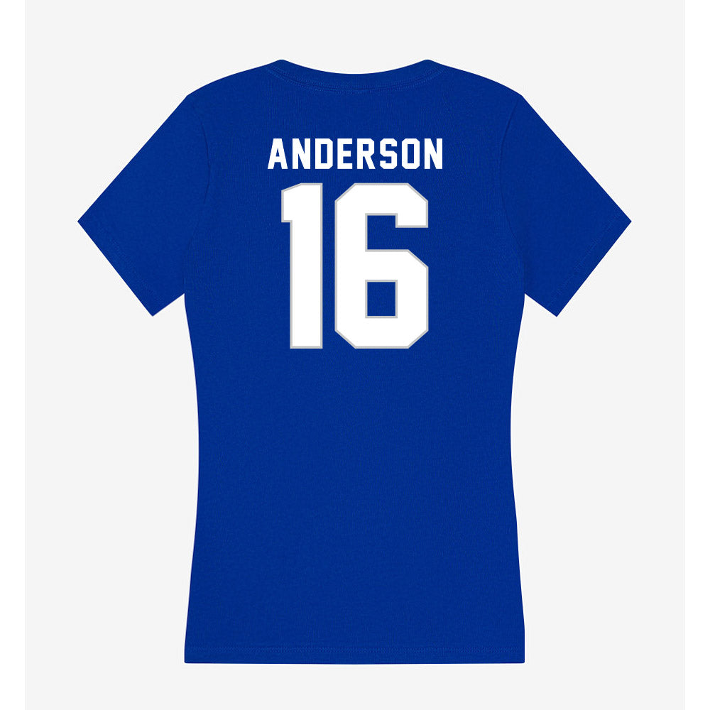 Kentucky - NCAA Football : Jesse Anderson - Women's V-Neck T-Shirt-1