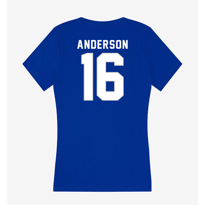 Kentucky - NCAA Football : Jesse Anderson - Women's V-Neck T-Shirt-1
