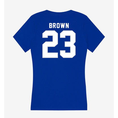 Kentucky - NCAA Baseball : Hudson Brown - Women's V-Neck T-Shirt-1