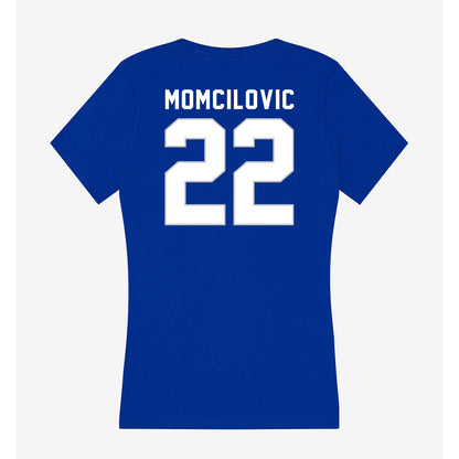 Kentucky - NCAA Men's Basketball : Milan Momcilovic - Women's V-Neck T-Shirt-1