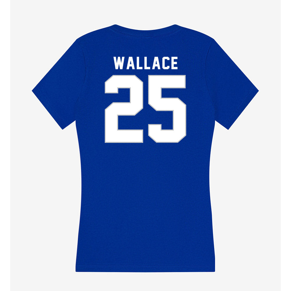 Kentucky - NCAA Football : Tavion Wallace - Women's V-Neck T-Shirt-1