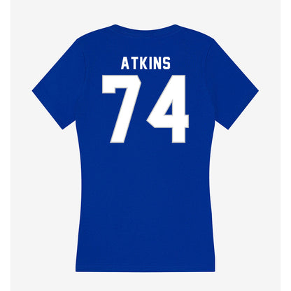 Kentucky - NCAA Football : Jermiel Atkins - Women's V-Neck T-Shirt-1