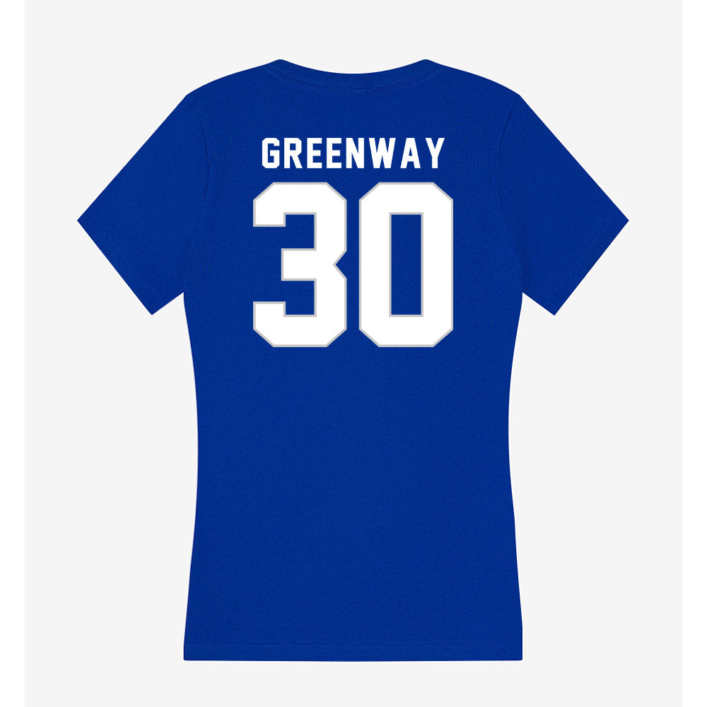 Kentucky - NCAA Women's Basketball : Maddyn Greenway - Women's V-Neck T-Shirt-1