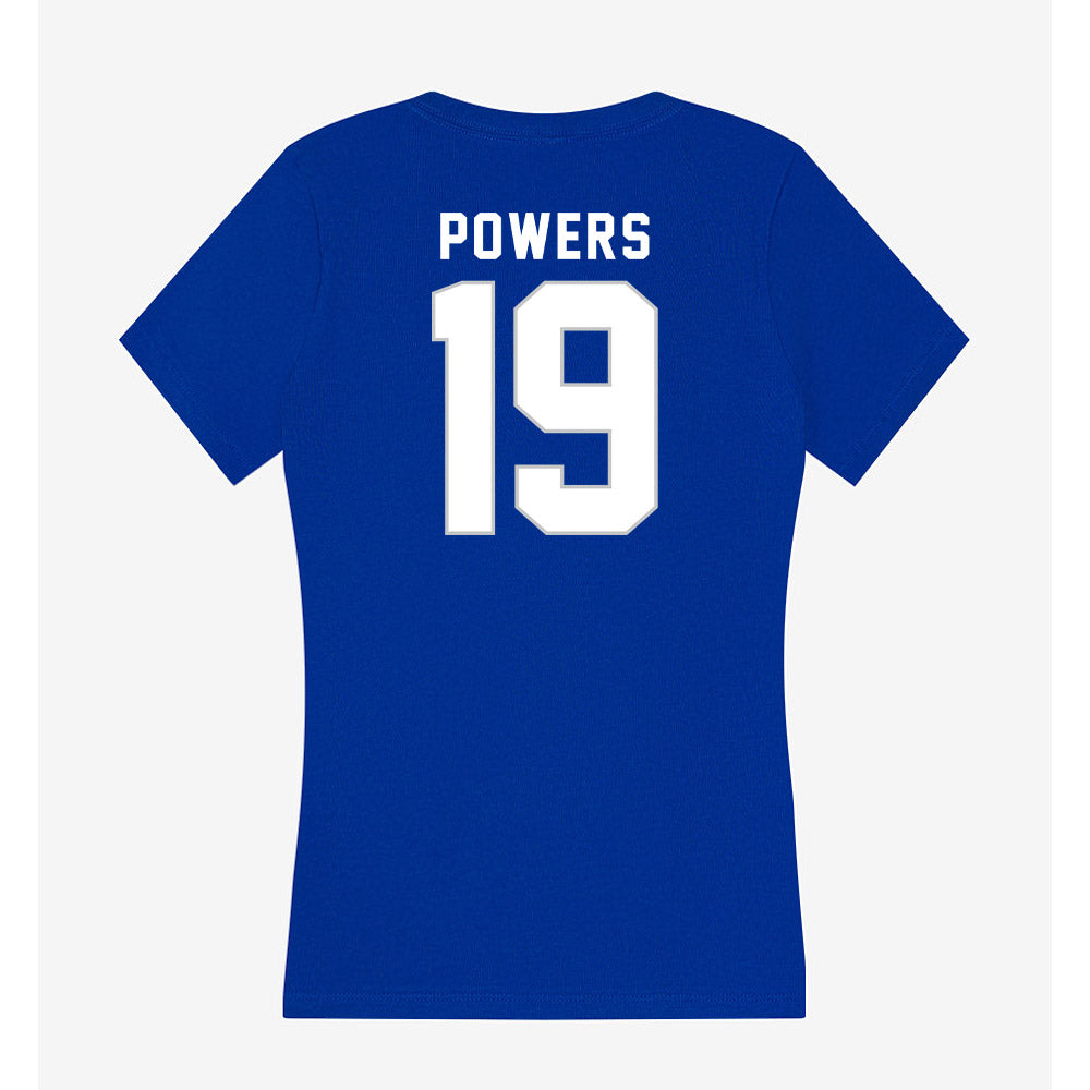Kentucky - NCAA Women's Soccer : Rayna Powers - Women's V-Neck T-Shirt-1