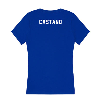 Kentucky - NCAA Men's Swimming & Diving : Nathan Castano - Women's V-Neck T-Shirt-1