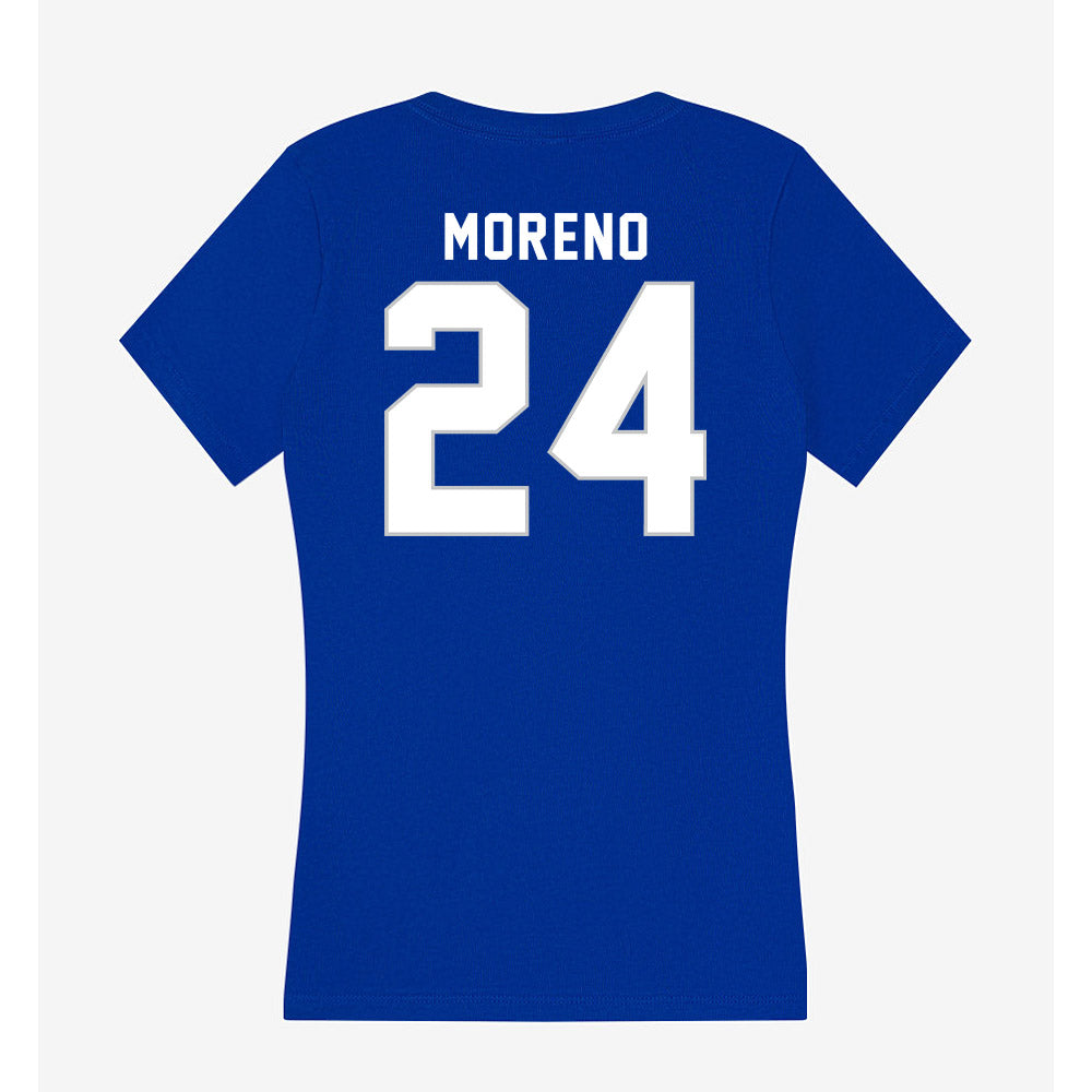 Kentucky - NCAA Men's Basketball : Malachi Moreno - Women's V-Neck T-Shirt-1