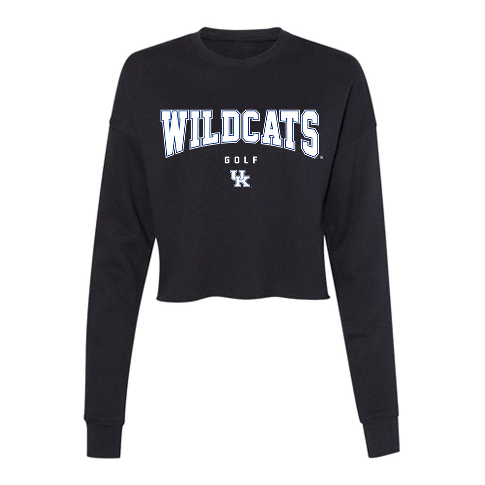 Kentucky - NCAA Men's Golf : Cameron Phillips - Women's Cropped Crew Fleece-0