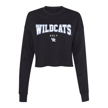 Kentucky - NCAA Men's Golf : Cameron Phillips - Women's Cropped Crew Fleece-0