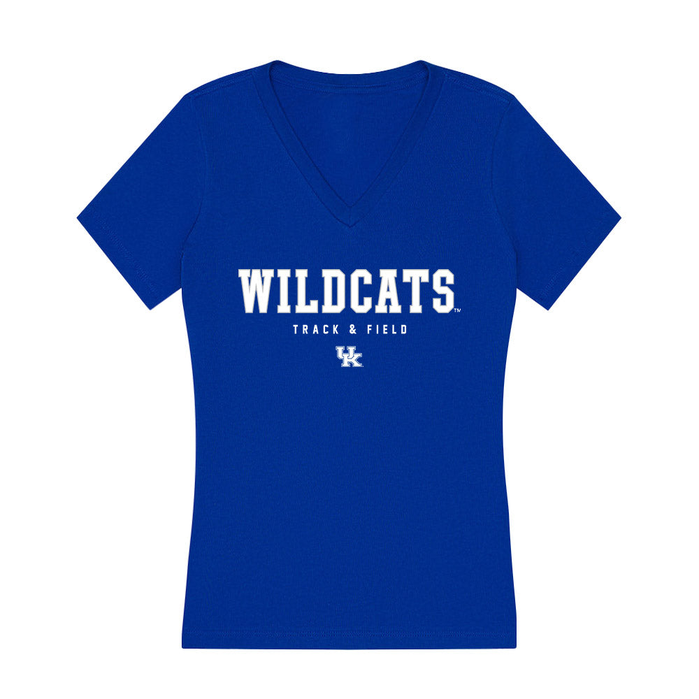 Kentucky - NCAA Women's Track & Field : Chelsea Wetzel - Women's V-Neck T-Shirt-0
