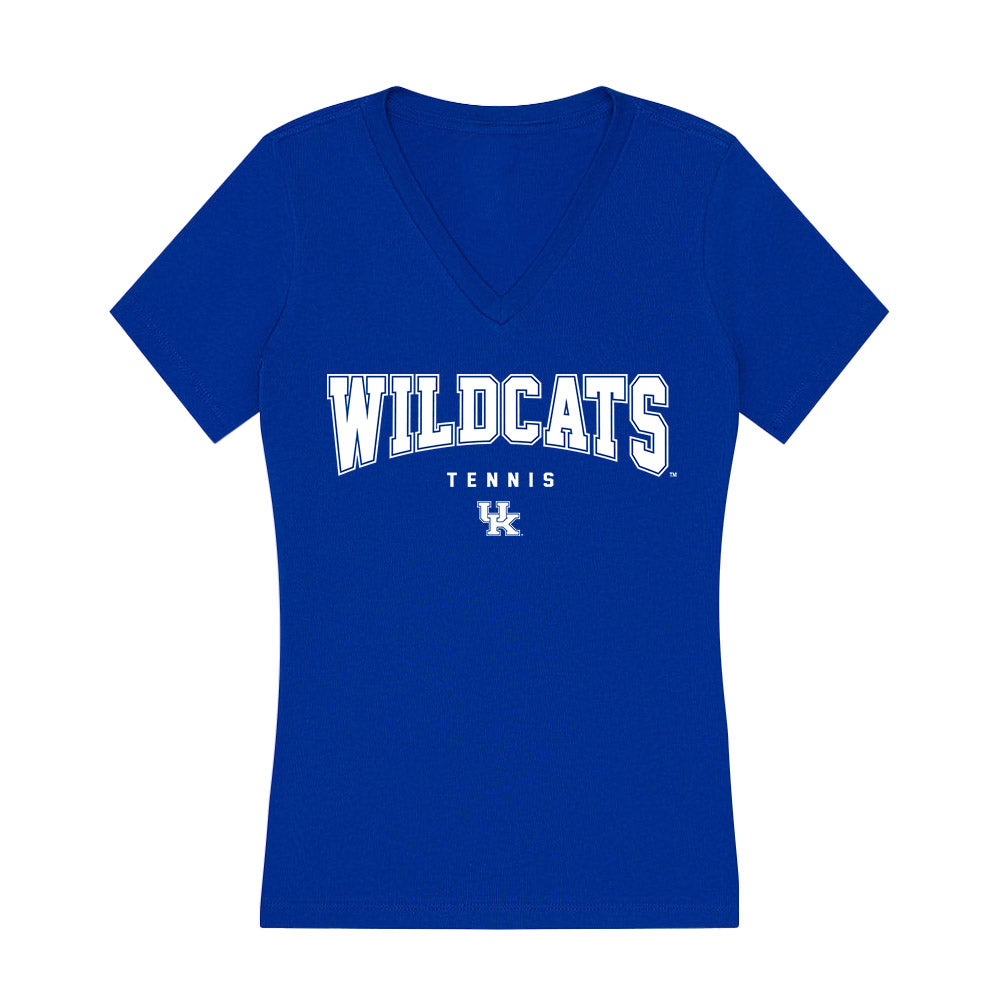Kentucky - NCAA Women's Tennis : Elena Molla Pons - Women's V-Neck T-Shirt-0