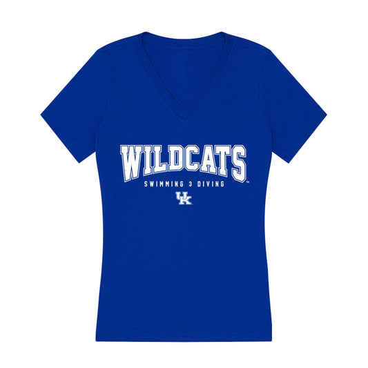 Kentucky - NCAA Men's Swimming & Diving : Nathan Castano - Women's V-Neck T-Shirt-0