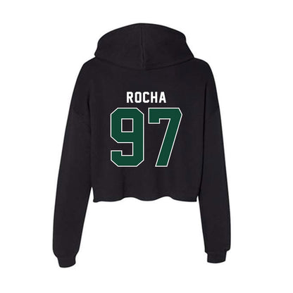 Miami - NCAA Football : Will Rocha - Women's Crop Fleece Hoodie-1