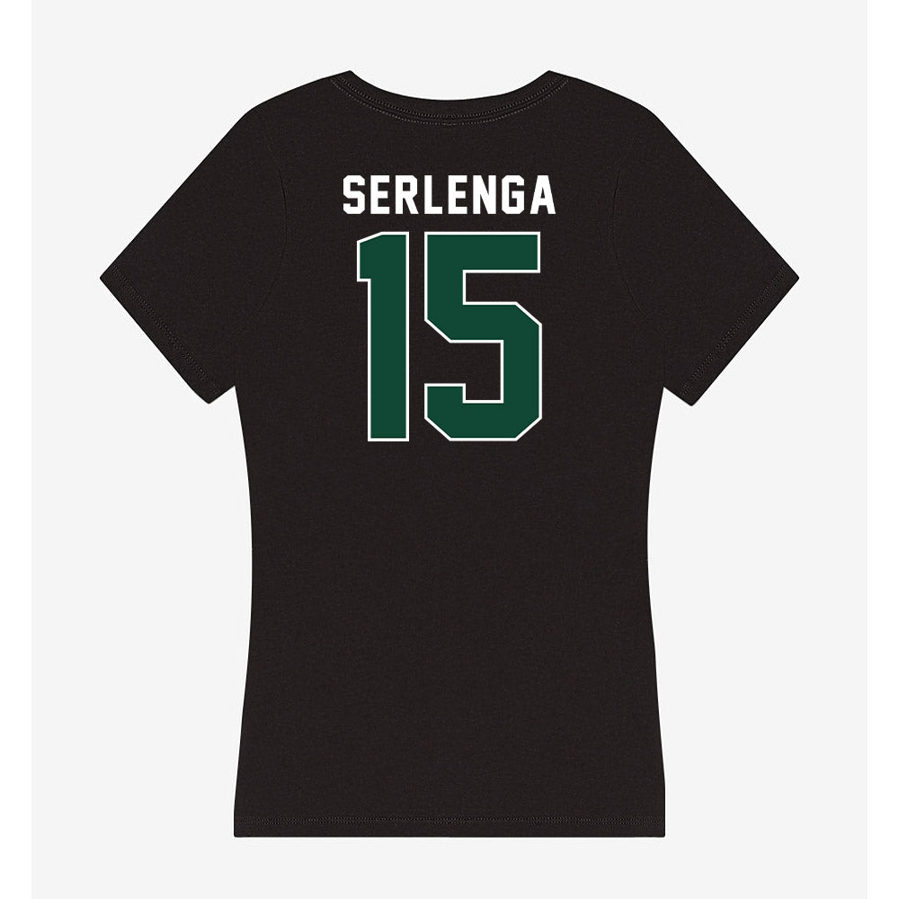 Miami - NCAA Women's Soccer : Allie Serlenga - Women's V-Neck T-Shirt-1