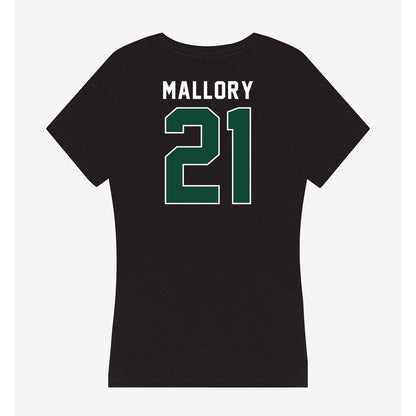 Miami - NCAA Football : Javian Mallory - Women's V-Neck T-Shirt-1