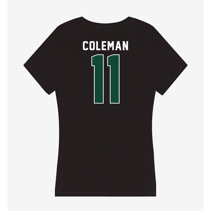 Miami - NCAA Football : Dereon Coleman - Women's V-Neck T-Shirt-1