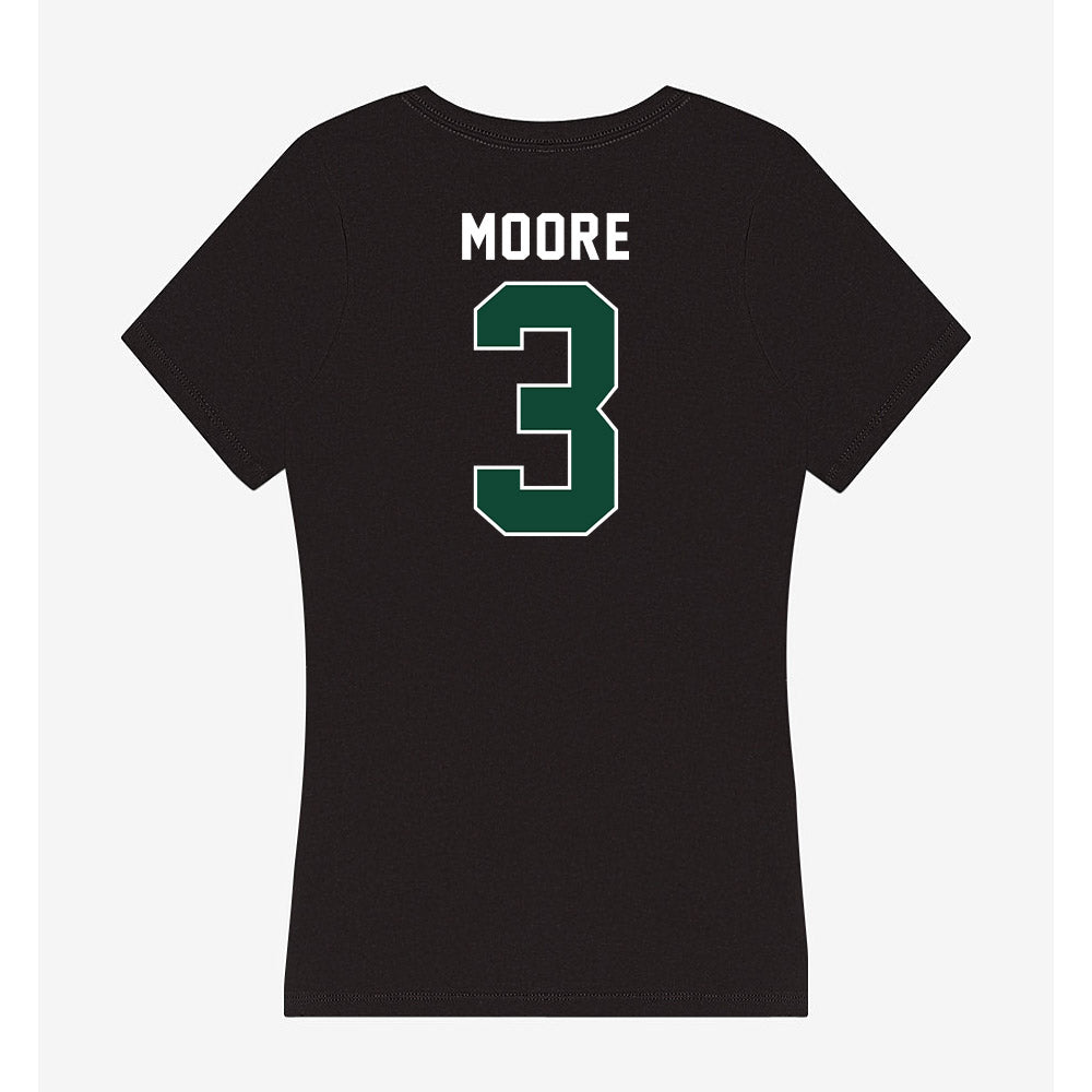 Miami - NCAA Football : Joshua Moore - Women's V-Neck T-Shirt-1