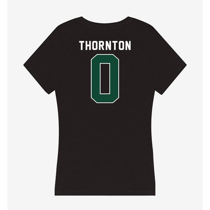 Miami - NCAA Football : Omar Thornton - Women's V-Neck T-Shirt-1
