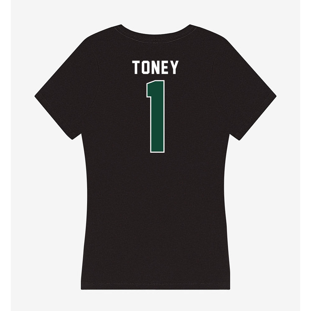 Miami - NCAA Football : Malachi Toney - Women's V-Neck T-Shirt-1