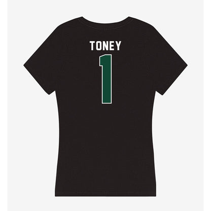 Miami - NCAA Football : Malachi Toney - Women's V-Neck T-Shirt-1