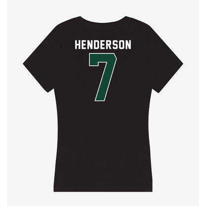 Miami - NCAA Men's Basketball : Shelton Henderson - Women's V-Neck T-Shirt-1