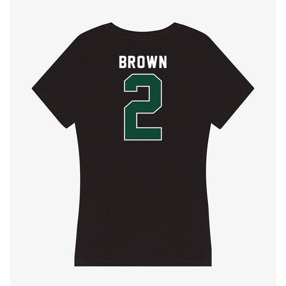 Miami - NCAA Football : Damari Brown - Women's V-Neck T-Shirt-1