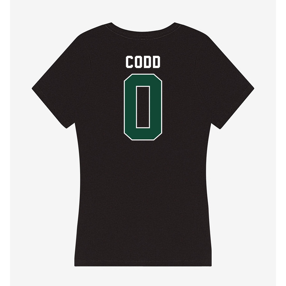 Miami - NCAA Women's Track & Field : Iyonna Codd - Women's V-Neck T-Shirt-1