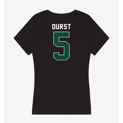 Miami - NCAA Women's Volleyball : Olivia Durst - Women's V-Neck T-Shirt-1