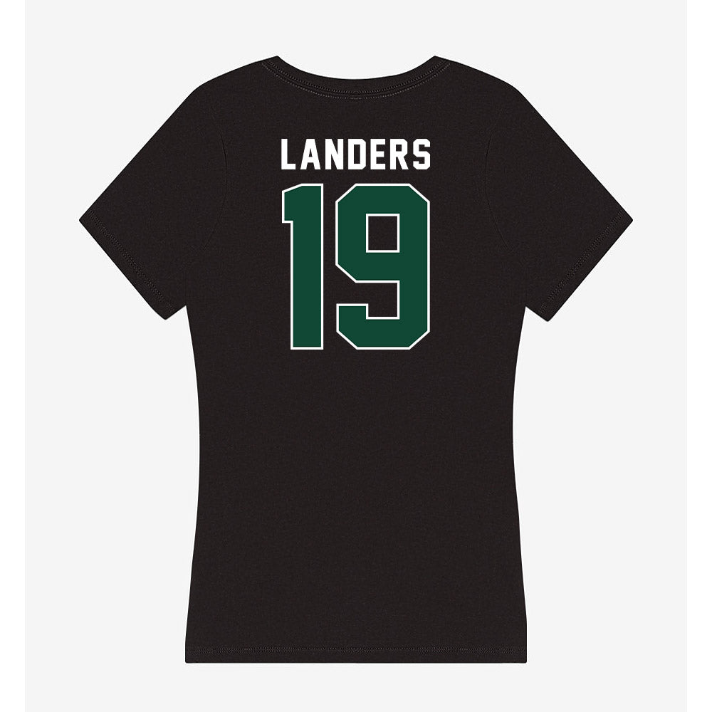 Miami - NCAA Women's Soccer : Maddie Landers - Women's V-Neck T-Shirt-1