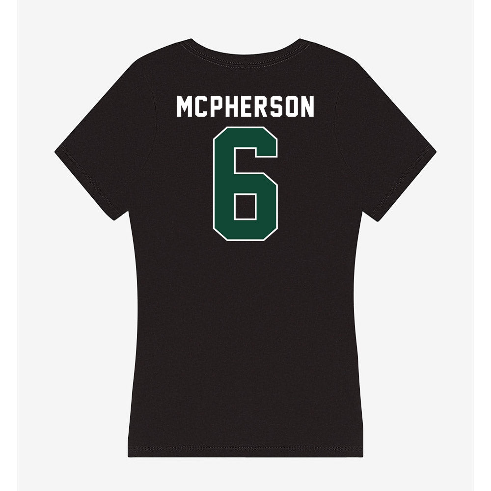 Miami - NCAA Women's Soccer : Jaileah Mcpherson - Women's V-Neck T-Shirt-1