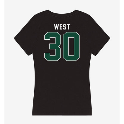 Miami - NCAA Baseball : Brylan West - Women's V-Neck T-Shirt-1
