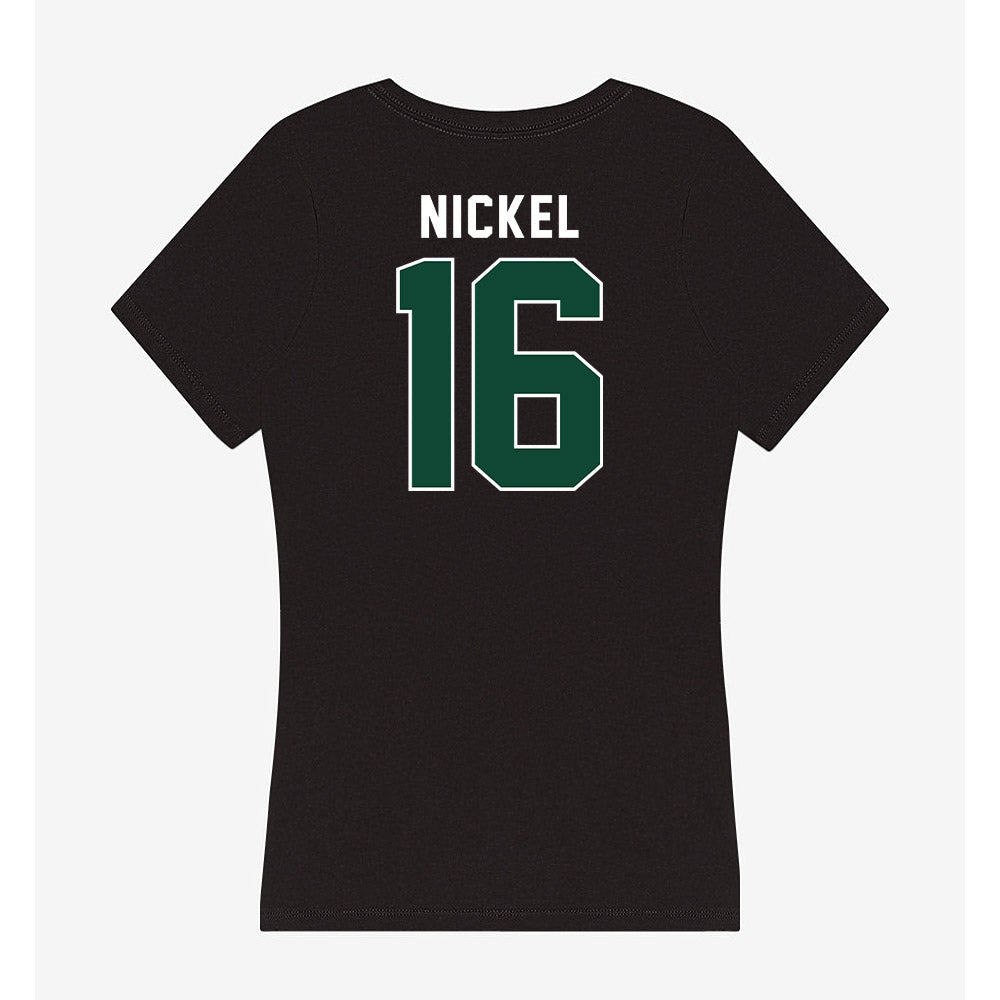 Miami - NCAA Football : Luke Nickel - Women's V-Neck T-Shirt-1