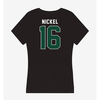 Miami - NCAA Football : Luke Nickel - Women's V-Neck T-Shirt-1