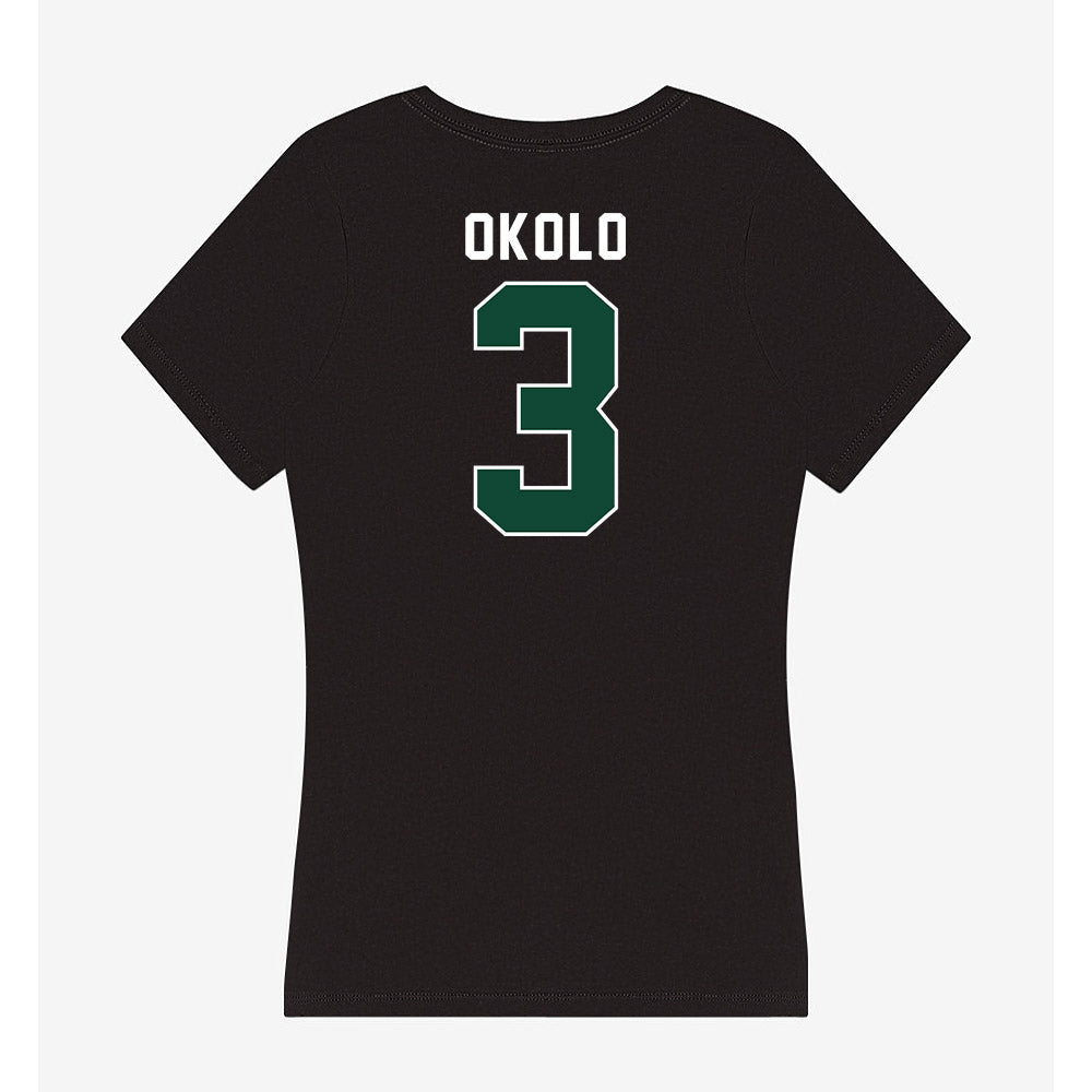 Miami - NCAA Women's Basketball : Soma Okolo - Women's V-Neck T-Shirt-1