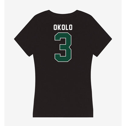 Miami - NCAA Women's Basketball : Soma Okolo - Women's V-Neck T-Shirt-1