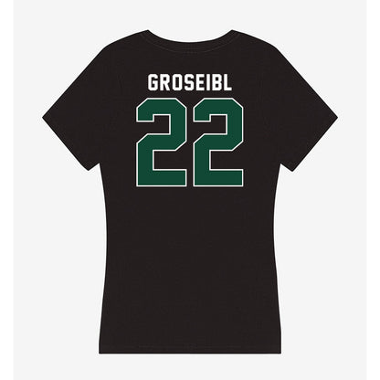 Miami - NCAA Women's Soccer : Sara Groseibl - Women's V-Neck T-Shirt-1