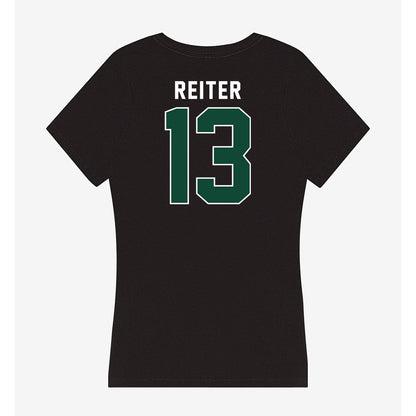 Miami - NCAA Women's Volleyball : Billie Reiter - Women's V-Neck T-Shirt-1