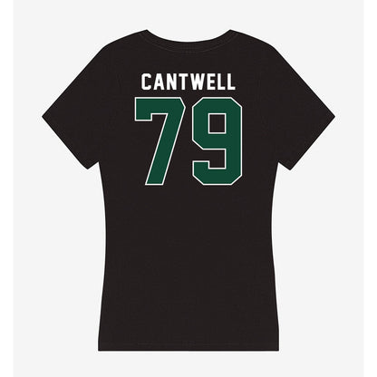 Miami - NCAA Football : Jackson Cantwell - Women's V-Neck T-Shirt-1