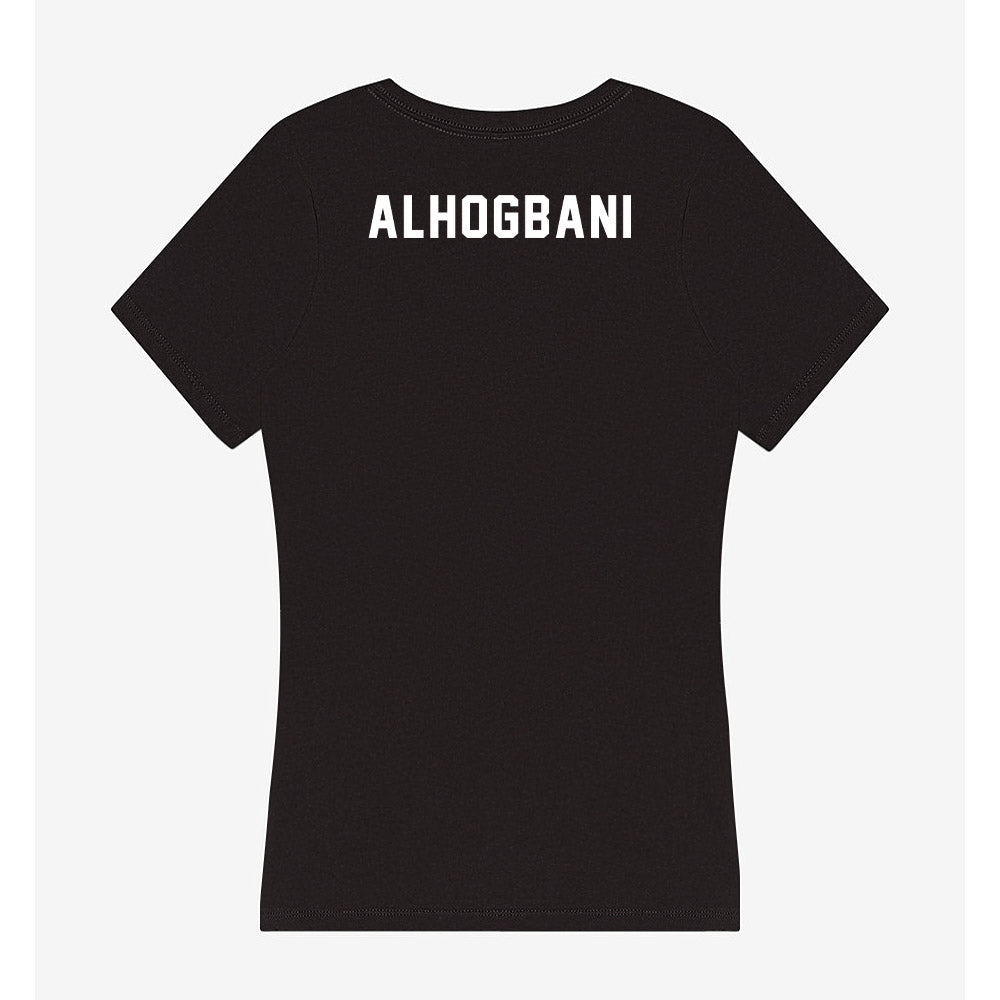Miami - NCAA Men's Tennis : Saud Alhogbani - Women's V-Neck T-Shirt-1
