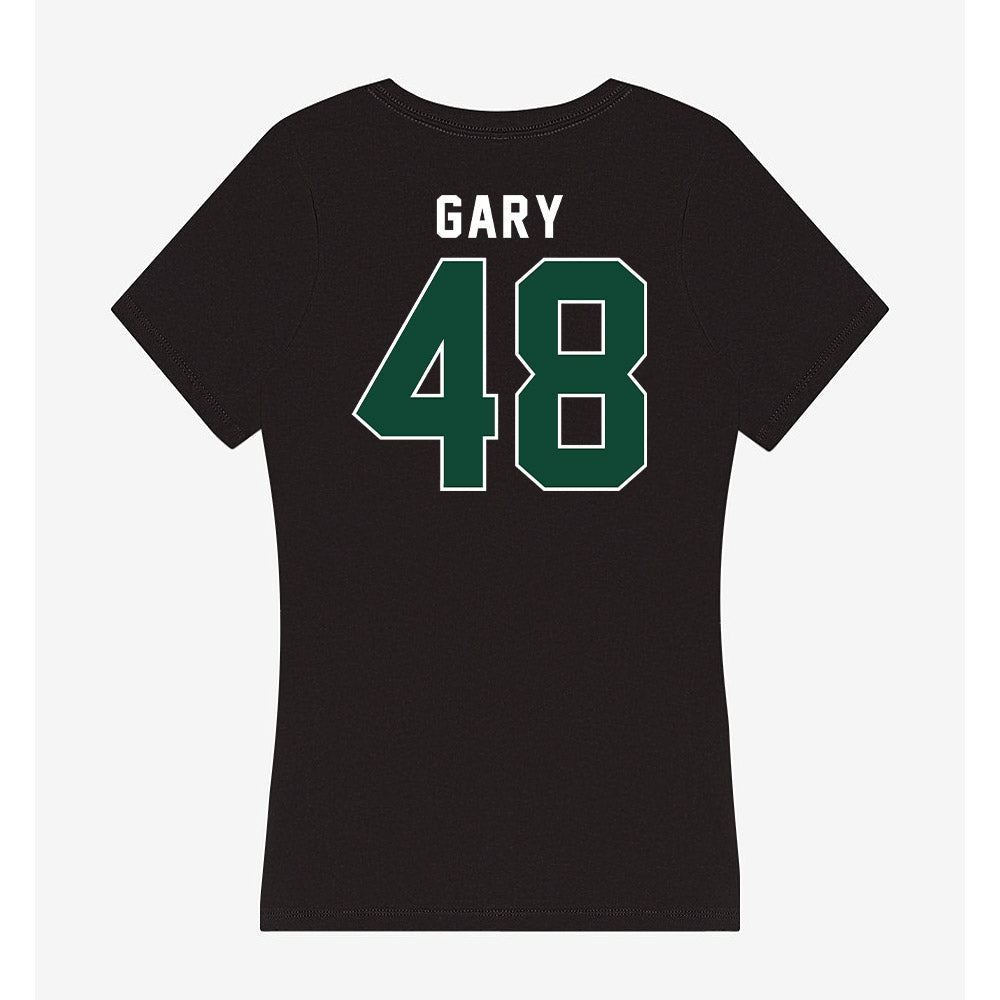 Miami - NCAA Baseball : Bennett Gary - Women's V-Neck T-Shirt-1