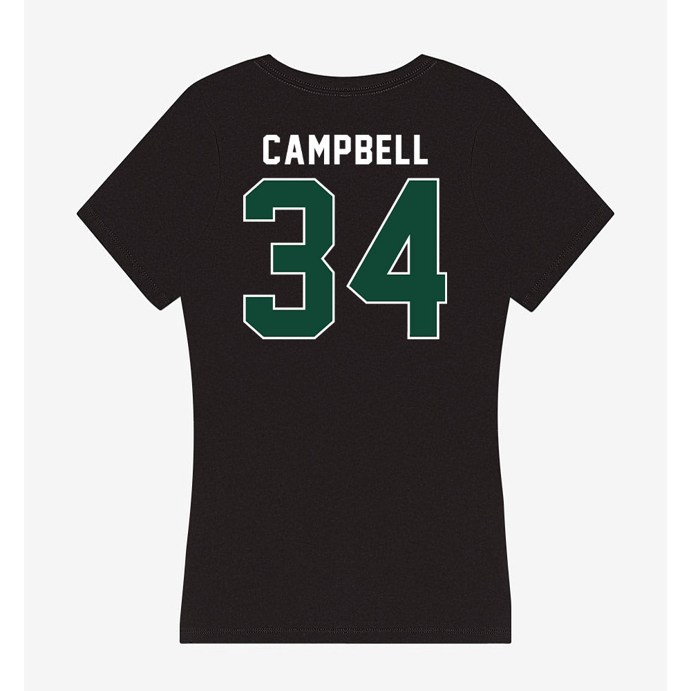 Miami - NCAA Football : Jordan Campbell - Women's V-Neck T-Shirt-1